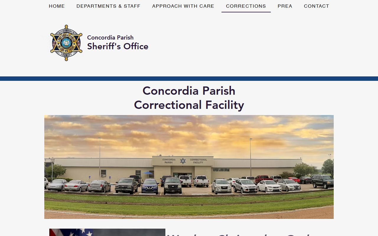 Concordia Parish Clerk of Court records separate from sheriff corrections records