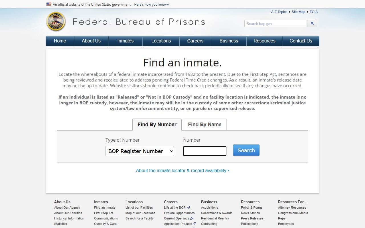Concordia Parish probate records separate from federal inmate locator records